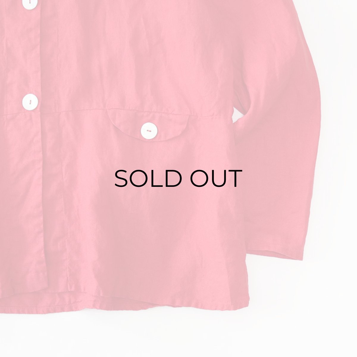 画像4: FLAX LINEN COLLARLESS JACKET (4)