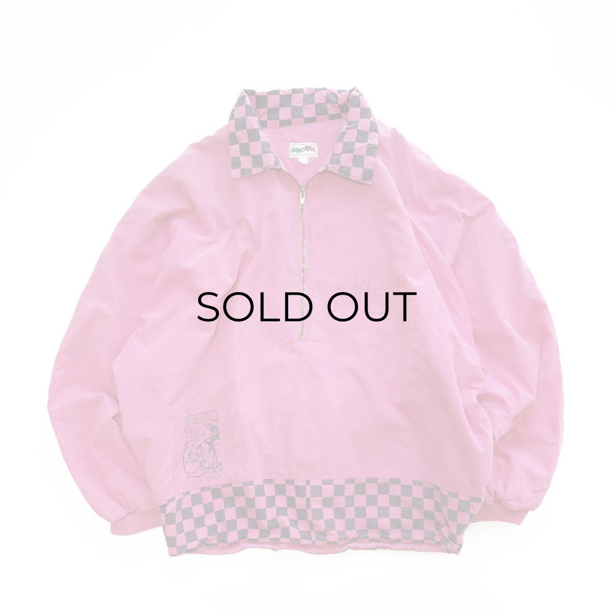 画像1: 80's BANDIERA COTTON HALF ZIP PULLOVER DESIGN BLOUSON (1)