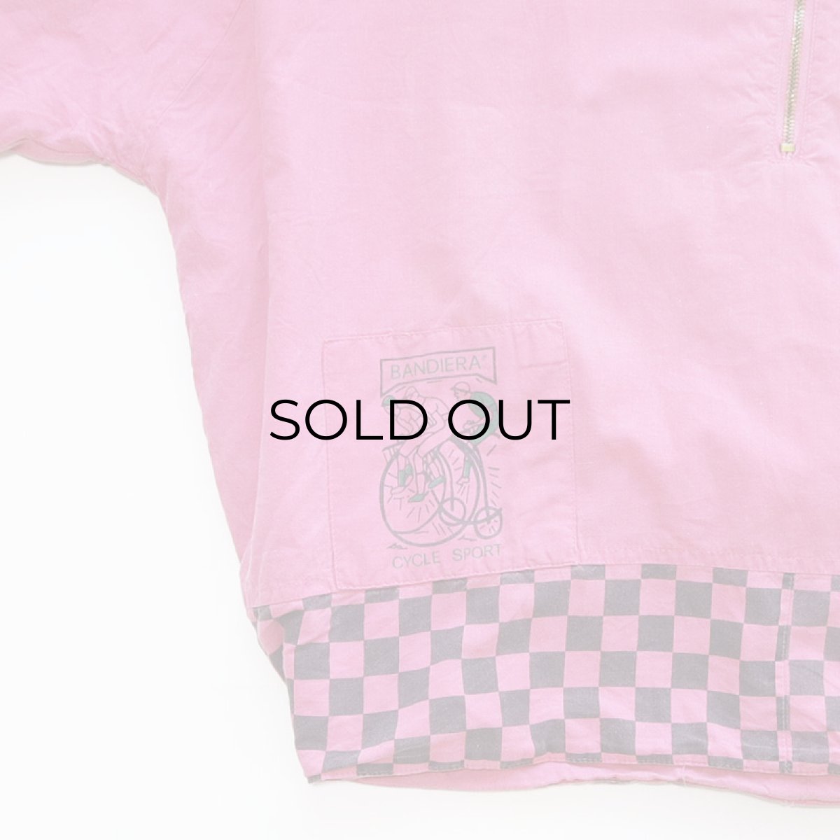 画像3: 80's BANDIERA COTTON HALF ZIP PULLOVER DESIGN BLOUSON (3)