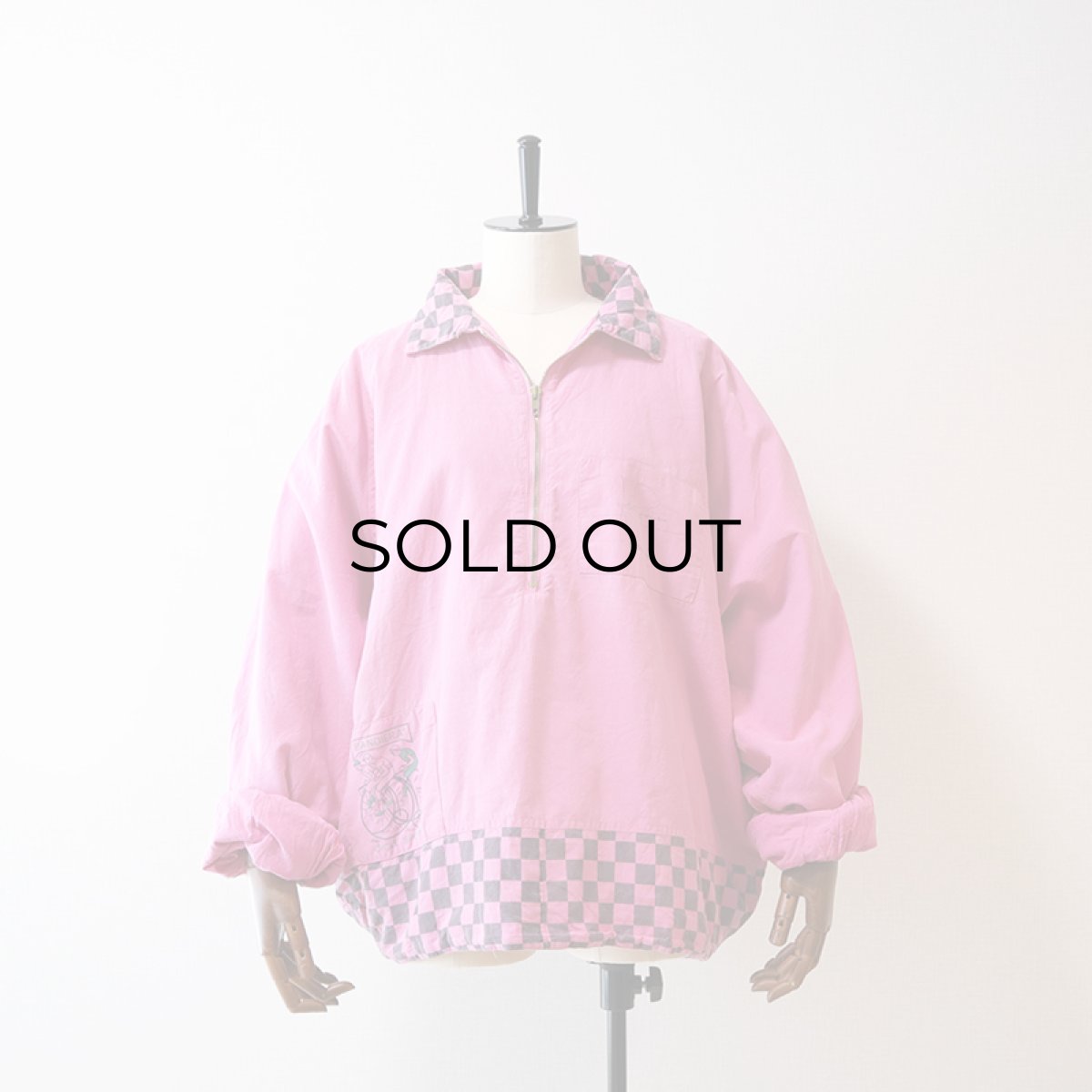 画像12: 80's BANDIERA COTTON HALF ZIP PULLOVER DESIGN BLOUSON (12)