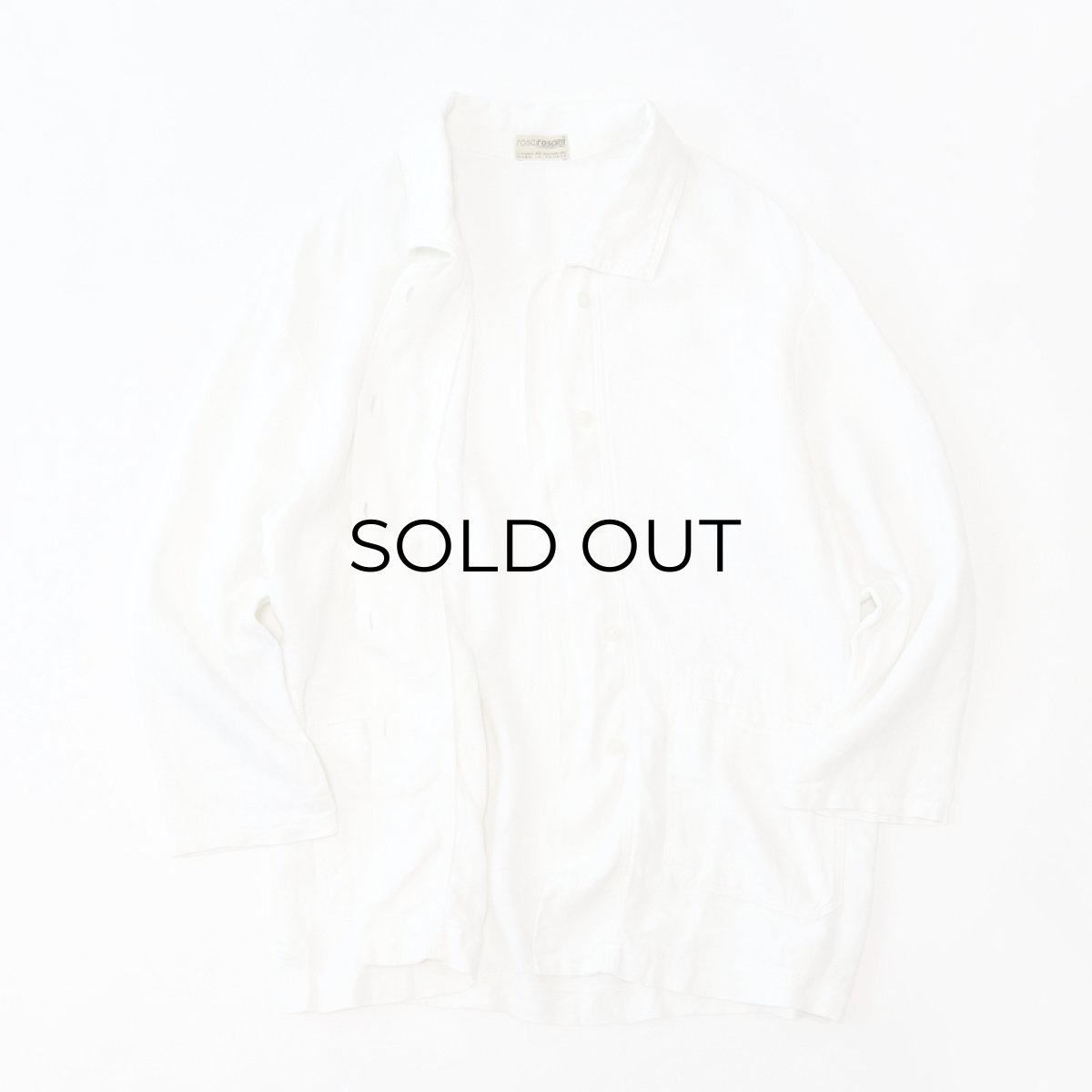 画像2: rosa rosam LINEN W-BREASTED OVER SIZE JACKET "MADE IN FRANCE" (2)