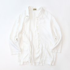 画像2: rosa rosam LINEN W-BREASTED OVER SIZE JACKET "MADE IN FRANCE" (2)