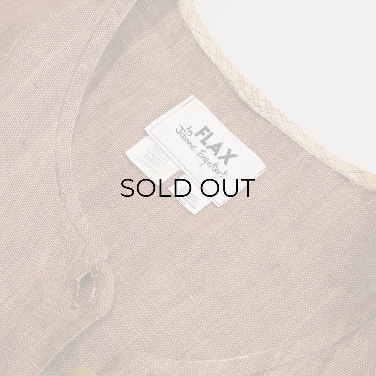 画像11: FLAX LITHUANIA LINEN COLLARLESS SHORT JACKET (11)