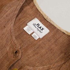 画像11: FLAX LITHUANIA LINEN COLLARLESS SHORT JACKET (11)