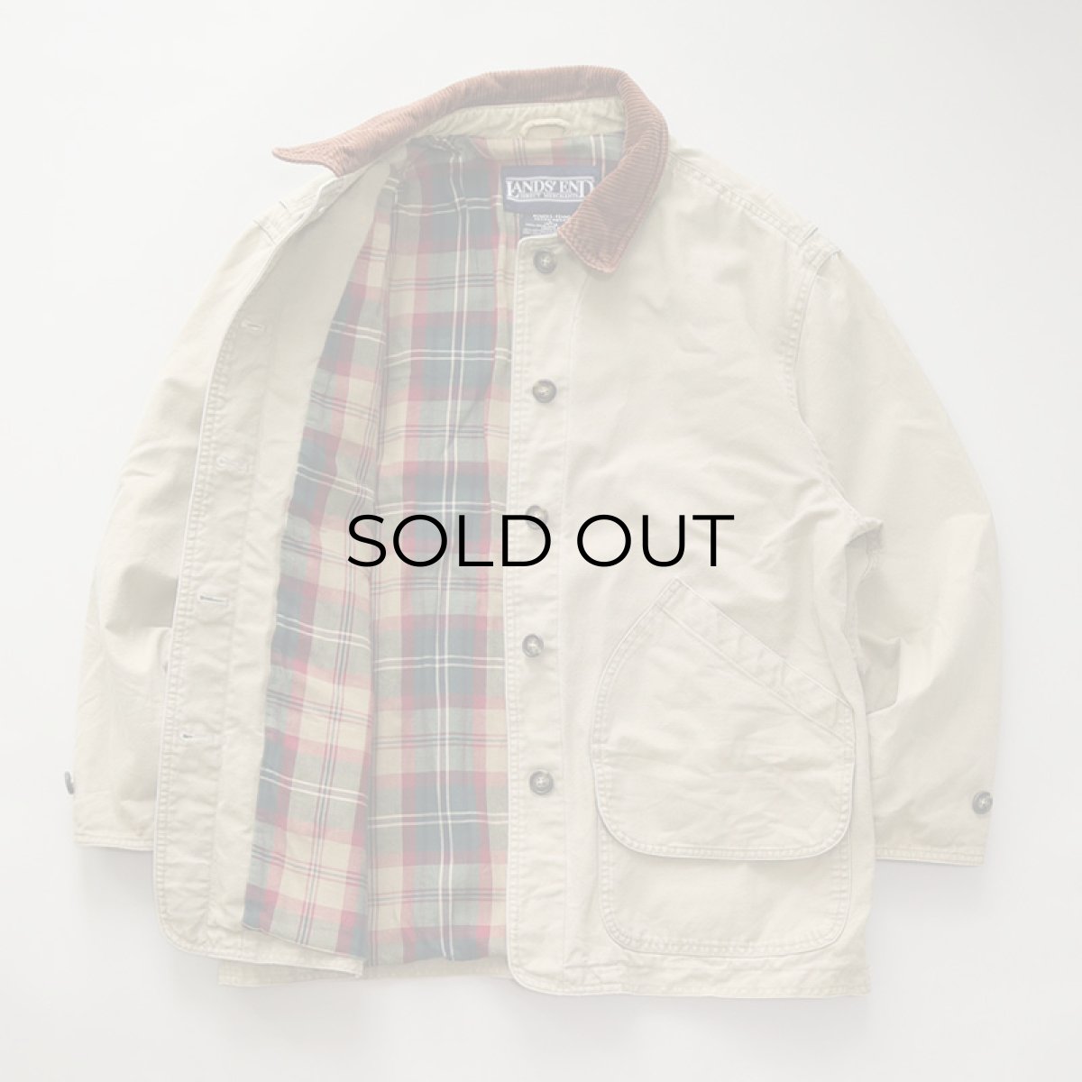 画像2: 〜90's LANDS' END COTTON CANVAS WOMEN'S HUNTING style JACKET (2)