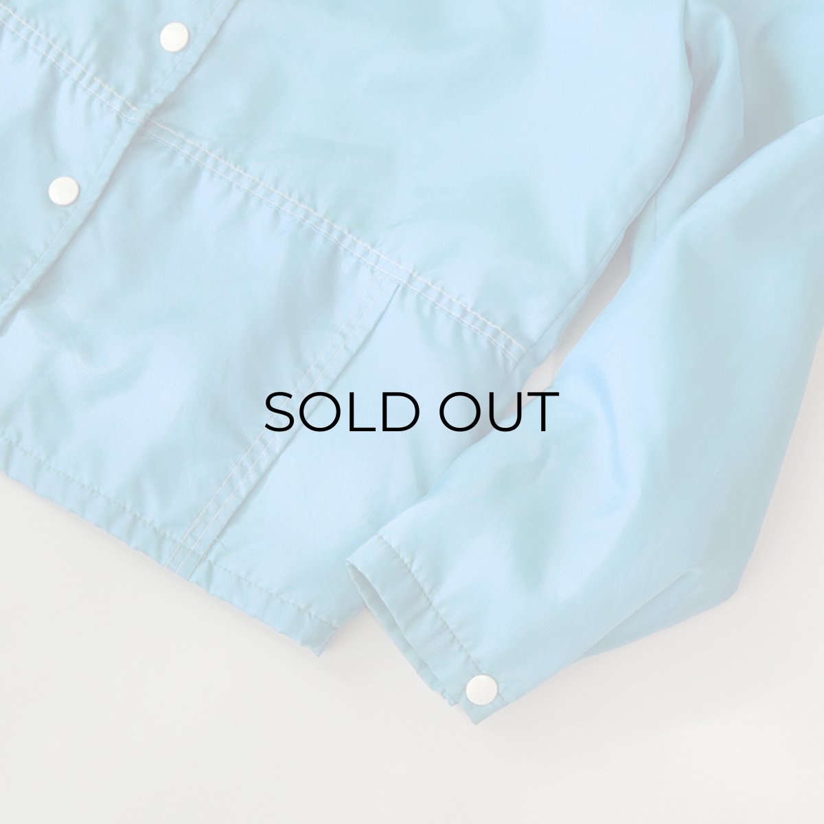 画像10: 70's Sears "Junior Bazaar" NYLON BOA LINING ROUND COLLAR SNAP JACKET (10)