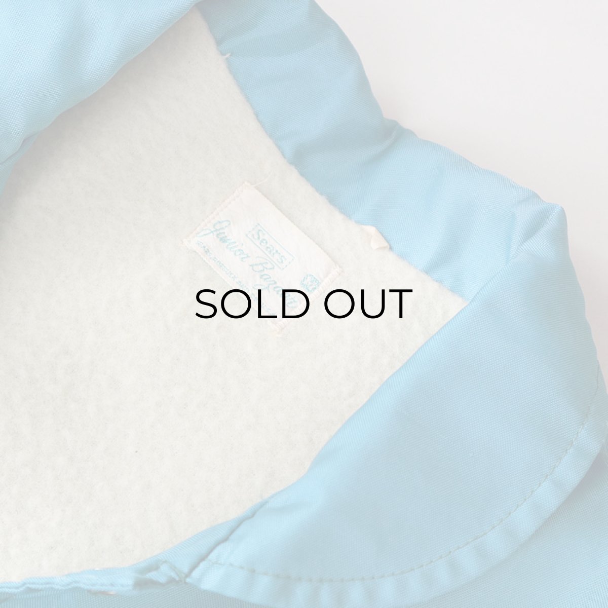 画像11: 70's Sears "Junior Bazaar" NYLON BOA LINING ROUND COLLAR SNAP JACKET (11)