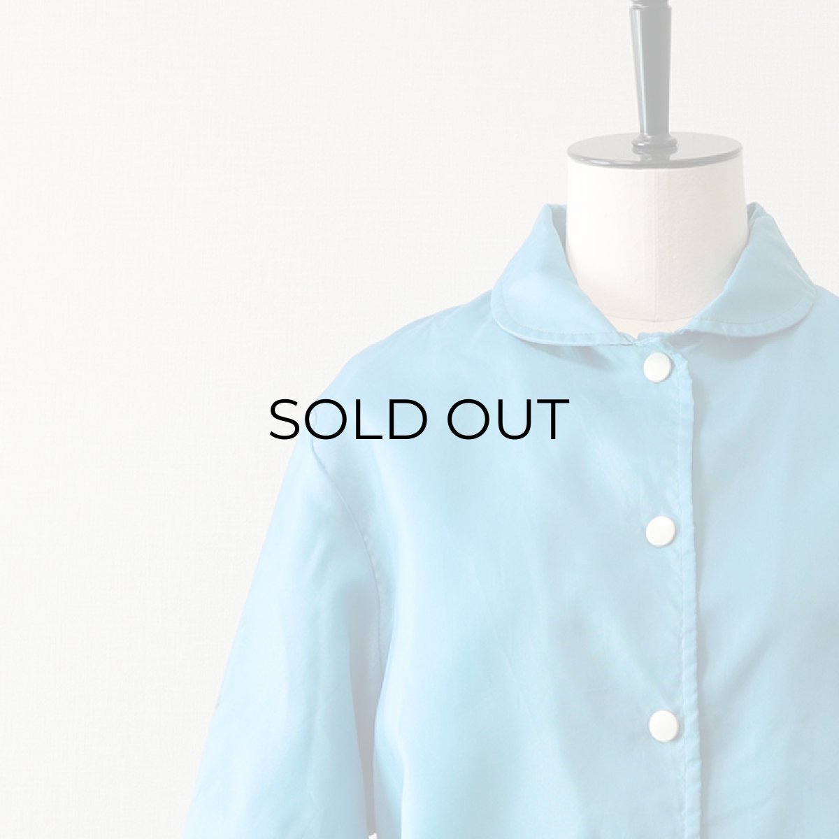 画像4: 70's Sears "Junior Bazaar" NYLON BOA LINING ROUND COLLAR SNAP JACKET (4)