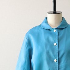 画像4: 70's Sears "Junior Bazaar" NYLON BOA LINING ROUND COLLAR SNAP JACKET (4)