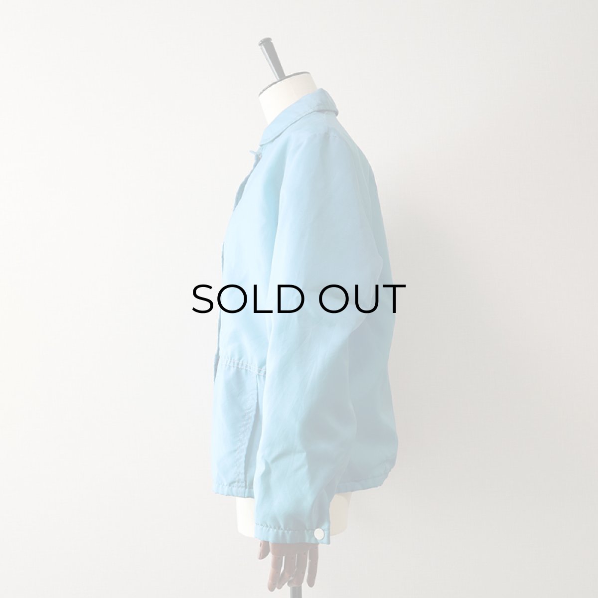 画像2: 70's Sears "Junior Bazaar" NYLON BOA LINING ROUND COLLAR SNAP JACKET (2)