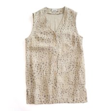 画像1: almia LINEN LEOPARD PRINT LONG N/S JACKET (1)