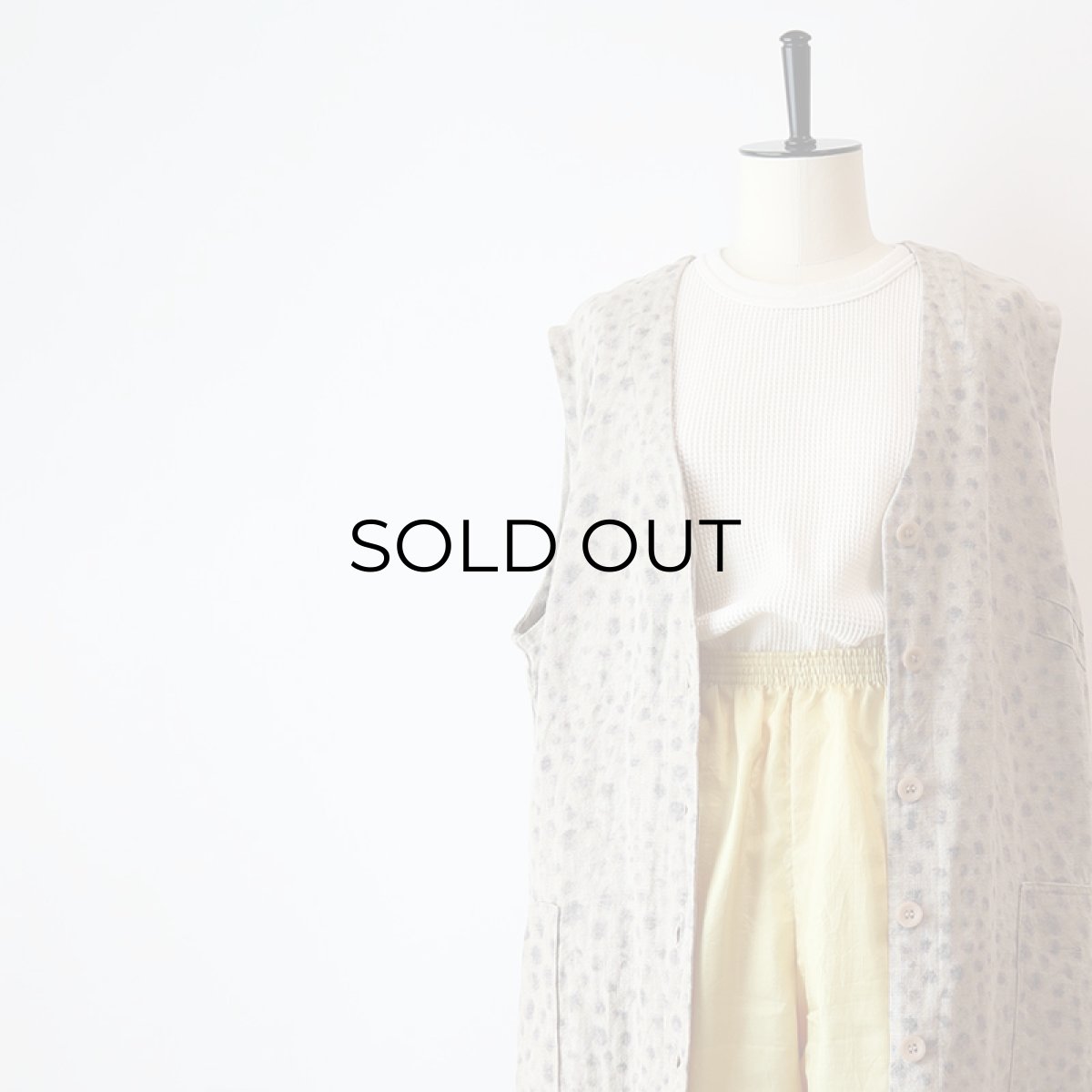 画像7: almia LINEN LEOPARD PRINT LONG N/S JACKET (7)