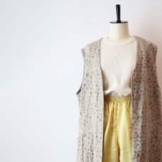 画像7: almia LINEN LEOPARD PRINT LONG N/S JACKET (7)