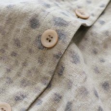 画像6: almia LINEN LEOPARD PRINT LONG N/S JACKET (6)