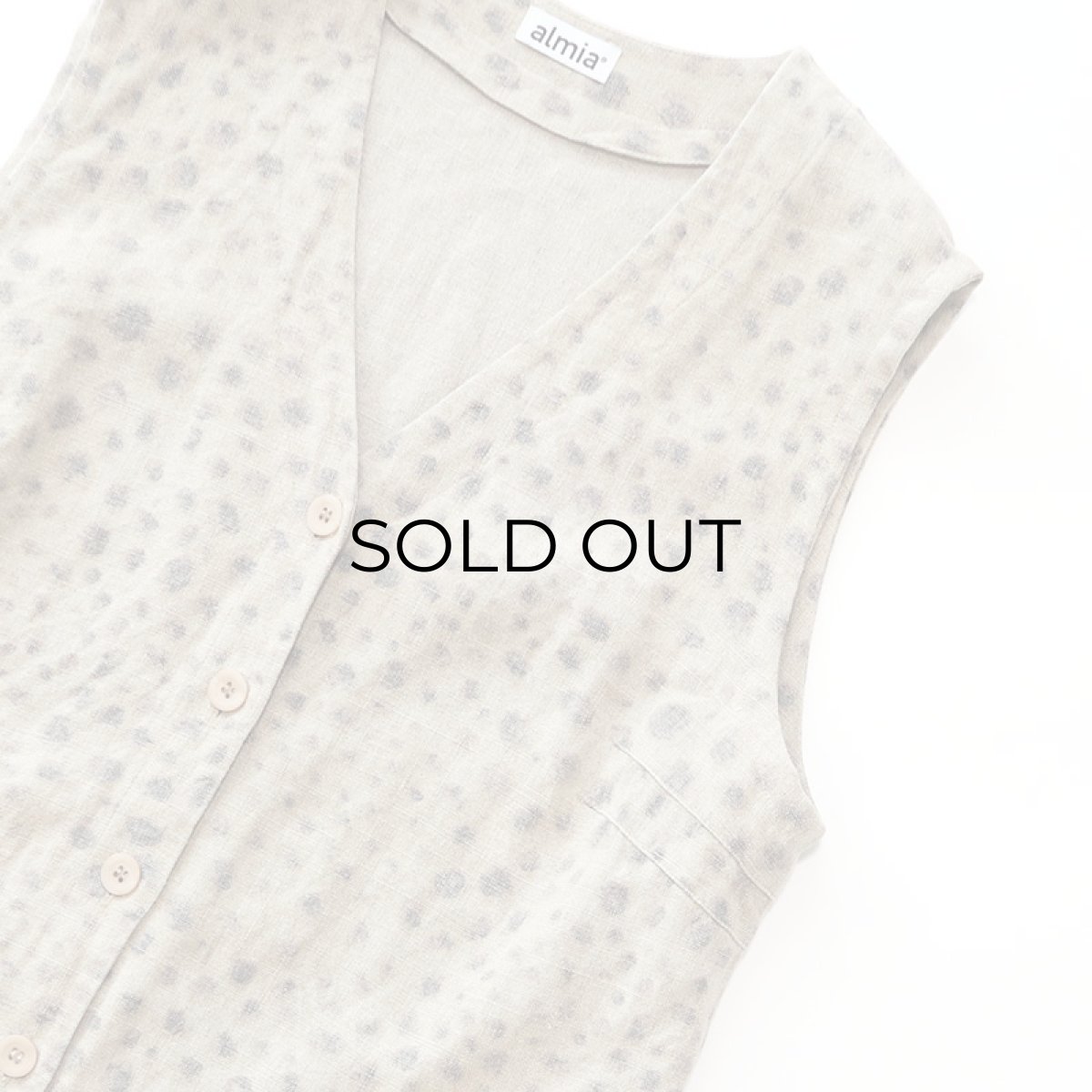 画像3: almia LINEN LEOPARD PRINT LONG N/S JACKET (3)