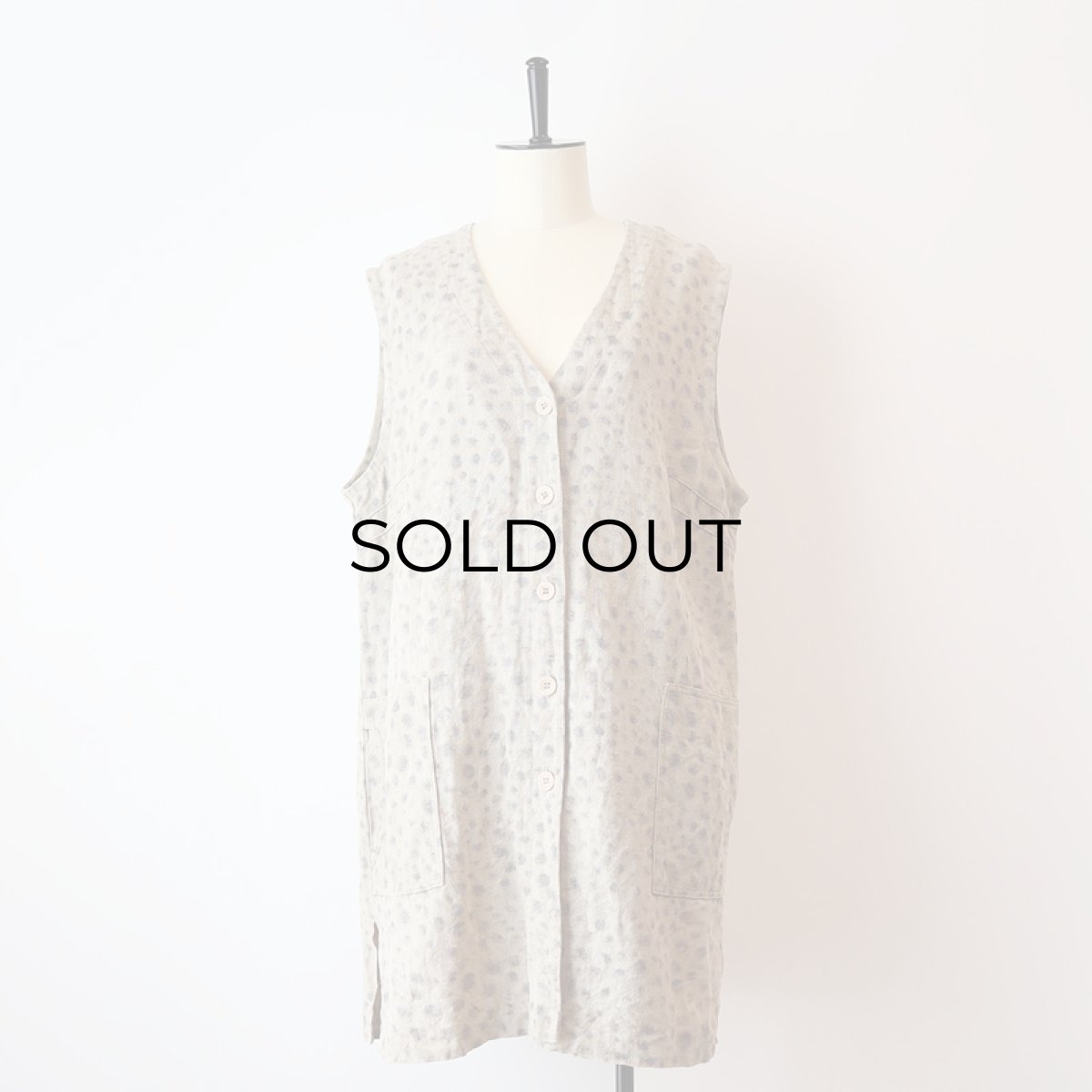 画像8: almia LINEN LEOPARD PRINT LONG N/S JACKET (8)