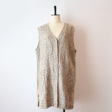 画像8: almia LINEN LEOPARD PRINT LONG N/S JACKET (8)