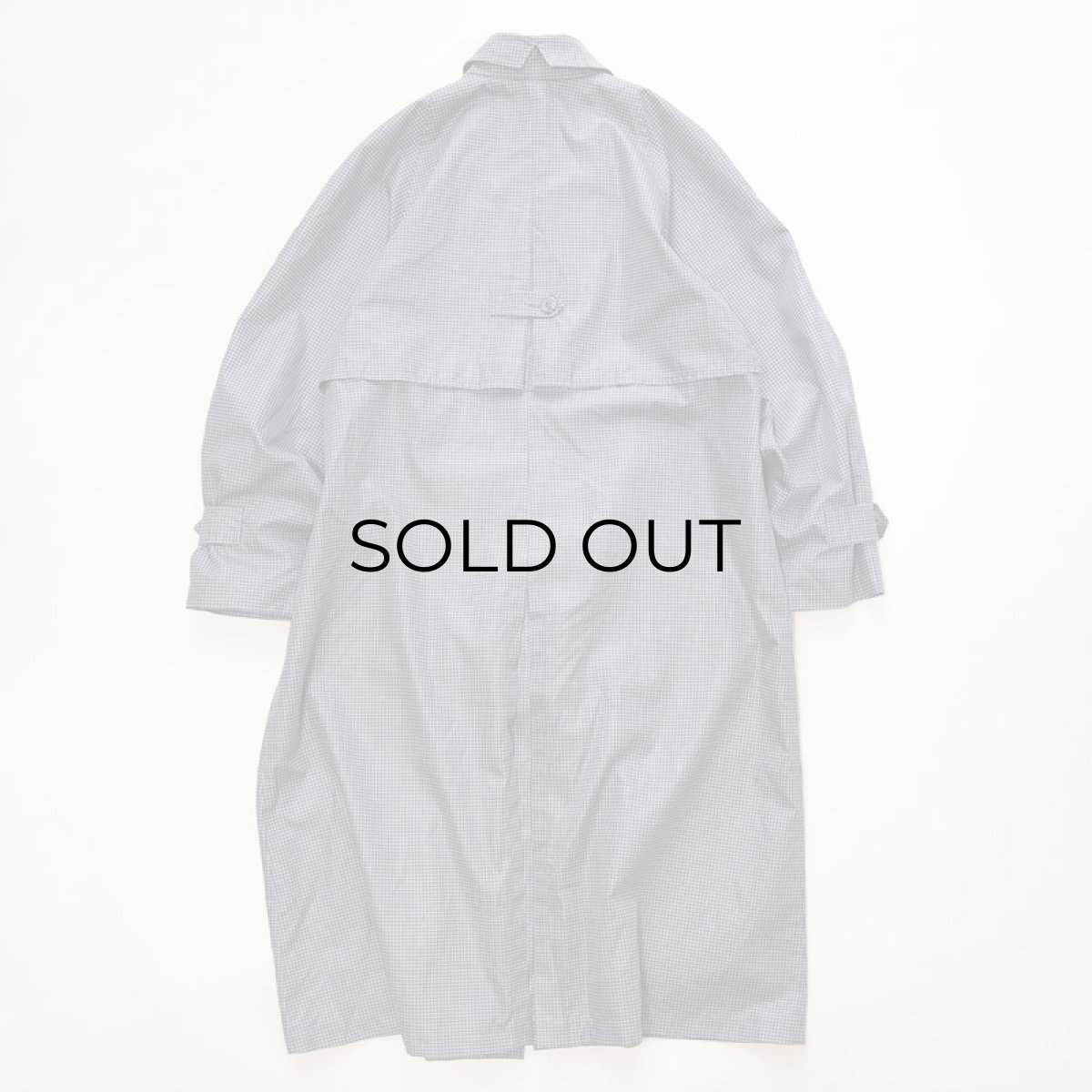 画像10: OLD LONDON FOG GINGHAM CHECK STAND FALL COLLAR COAT (10)