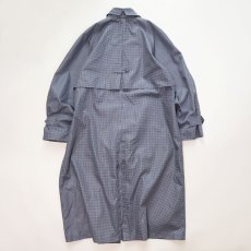 画像10: OLD LONDON FOG GINGHAM CHECK STAND FALL COLLAR COAT (10)