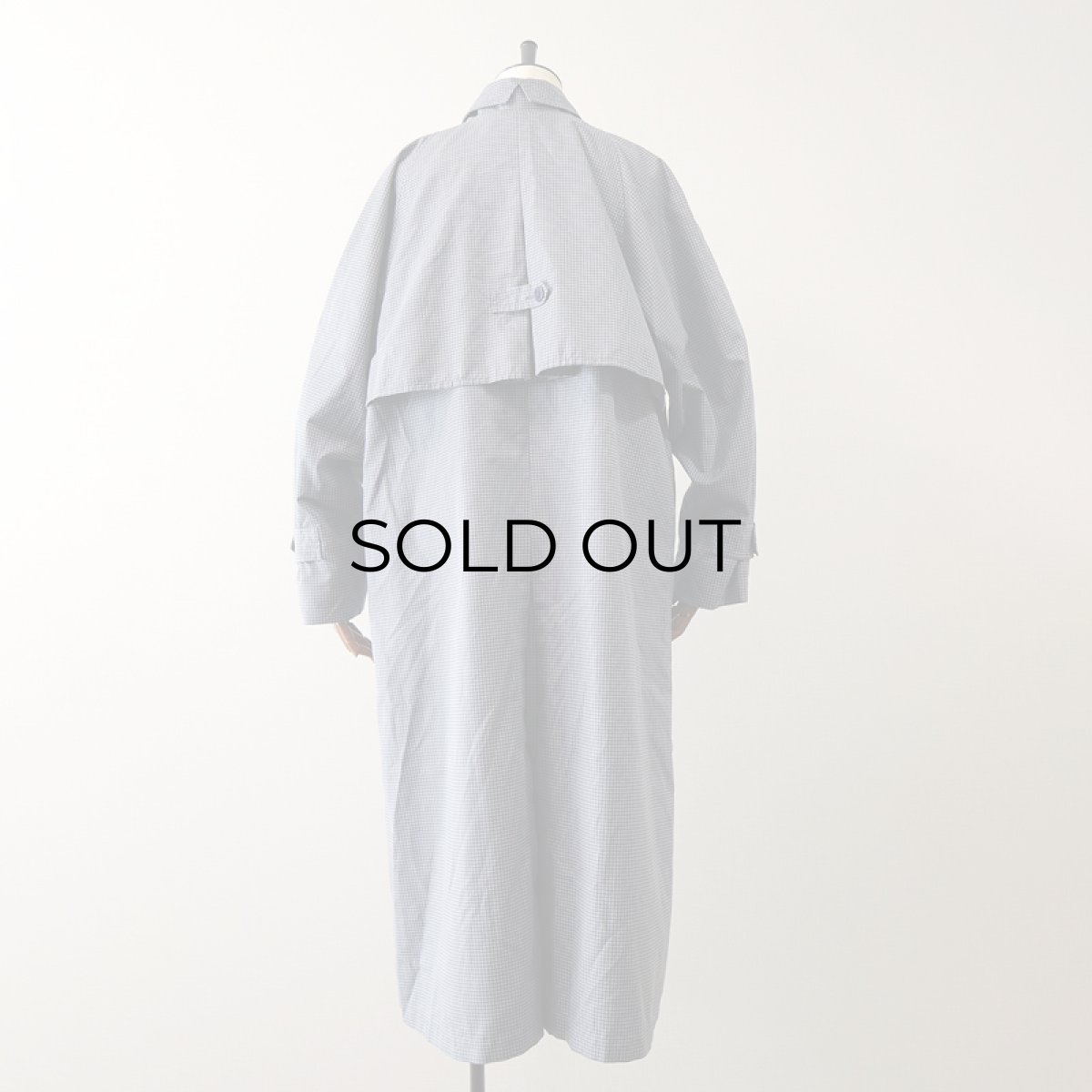 画像3: OLD LONDON FOG GINGHAM CHECK STAND FALL COLLAR COAT (3)