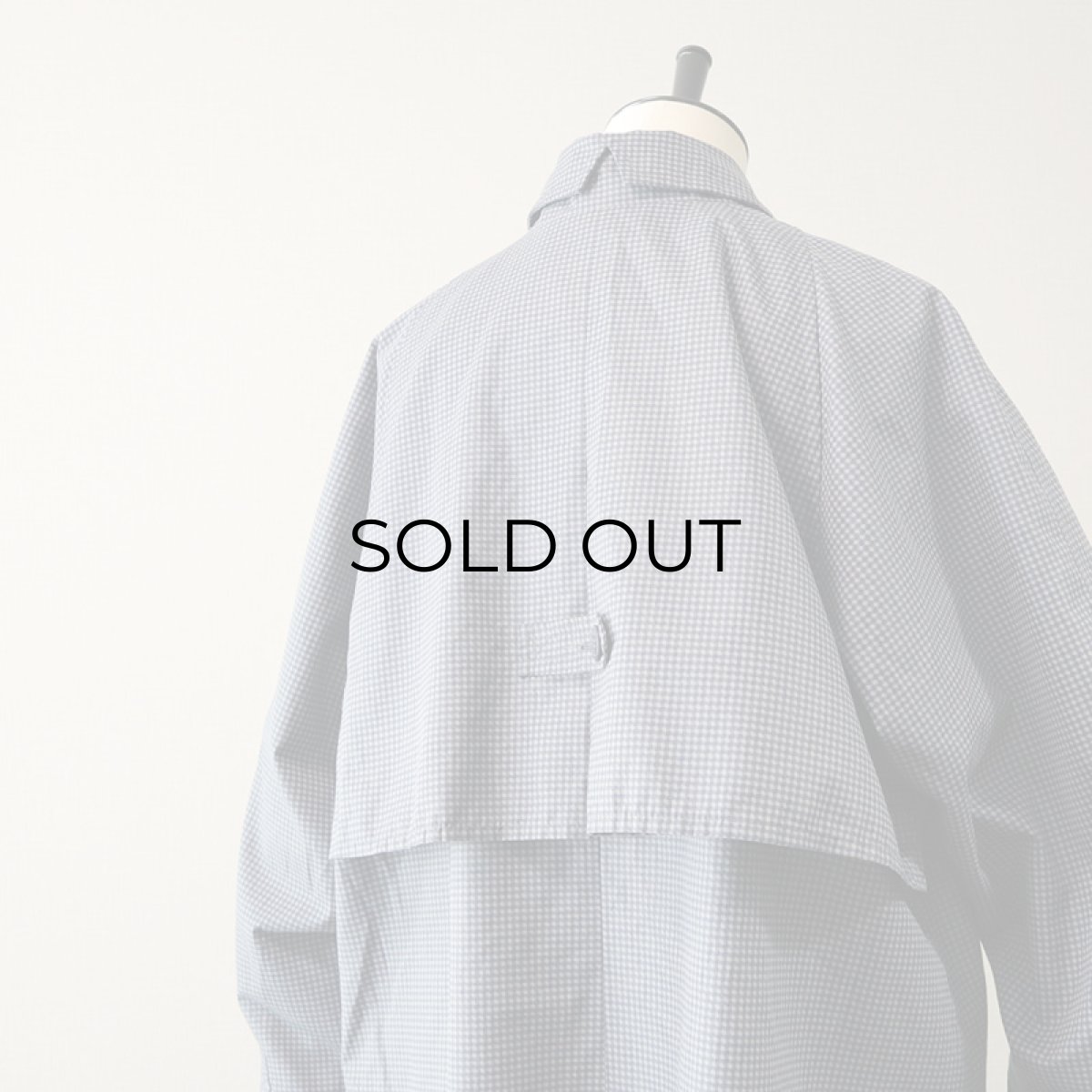 画像7: OLD LONDON FOG GINGHAM CHECK STAND FALL COLLAR COAT (7)