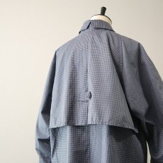 画像7: OLD LONDON FOG GINGHAM CHECK STAND FALL COLLAR COAT (7)