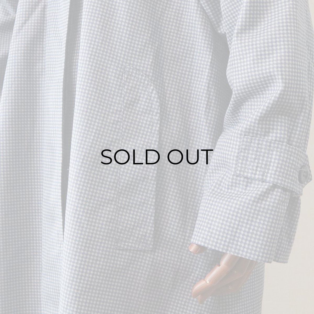 画像6: OLD LONDON FOG GINGHAM CHECK STAND FALL COLLAR COAT (6)