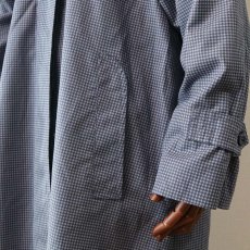 画像6: OLD LONDON FOG GINGHAM CHECK STAND FALL COLLAR COAT (6)