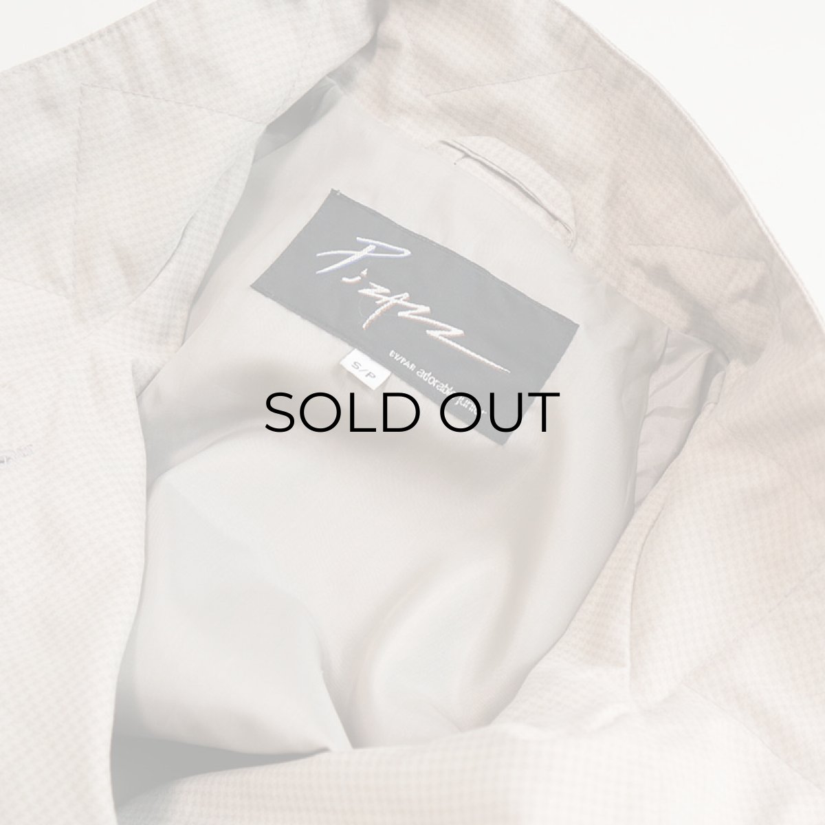 画像13: 80's Pizan HOUNDSTOOTH CHECK DESIGN HALF COAT (13)