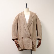 画像2: 80's CONDOR RAYON LINEN W-BREASTED EASY JACKET (2)