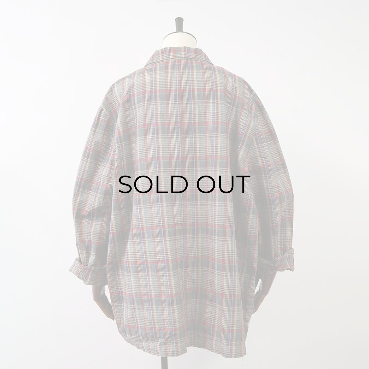 画像3: 80's CREW CLUB RAMIE COTTON CHECK EASY JACKET (3)