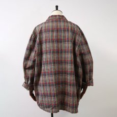 画像3: 80's CREW CLUB RAMIE COTTON CHECK EASY JACKET (3)