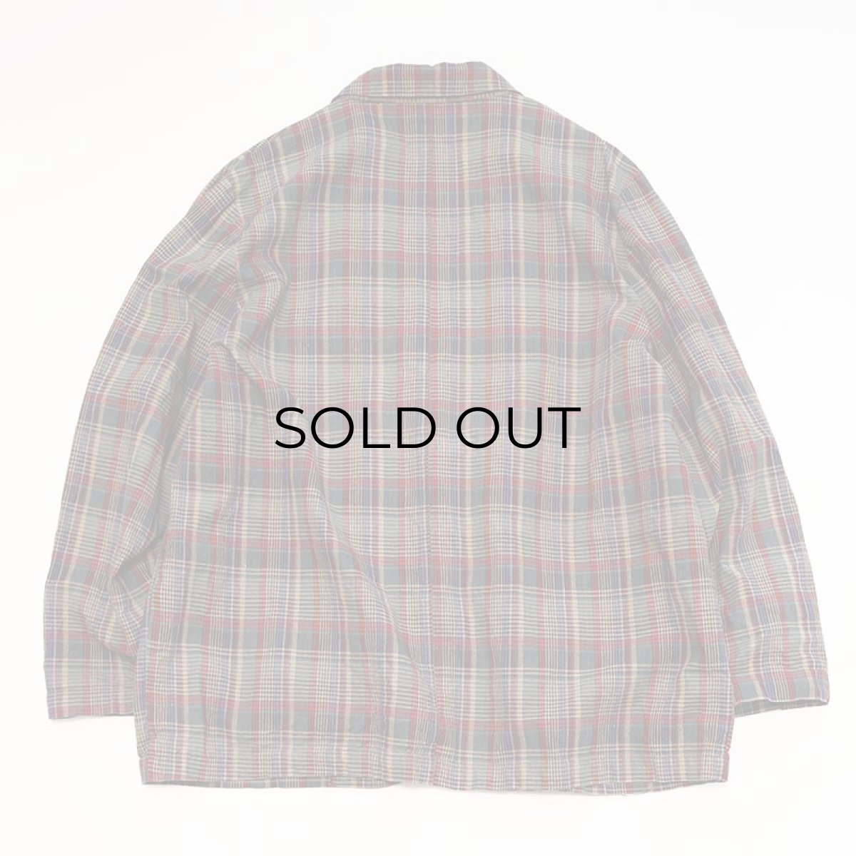 画像8: 80's CREW CLUB RAMIE COTTON CHECK EASY JACKET (8)