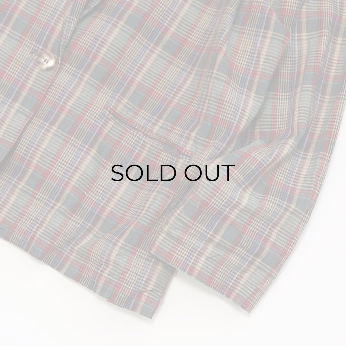 画像10: 80's CREW CLUB RAMIE COTTON CHECK EASY JACKET (10)