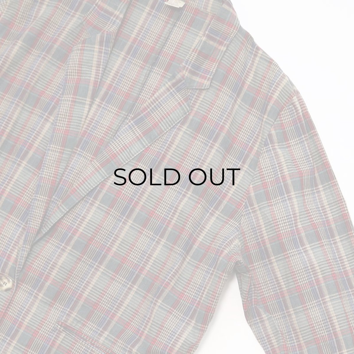 画像9: 80's CREW CLUB RAMIE COTTON CHECK EASY JACKET (9)