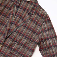 画像9: 80's CREW CLUB RAMIE COTTON CHECK EASY JACKET (9)