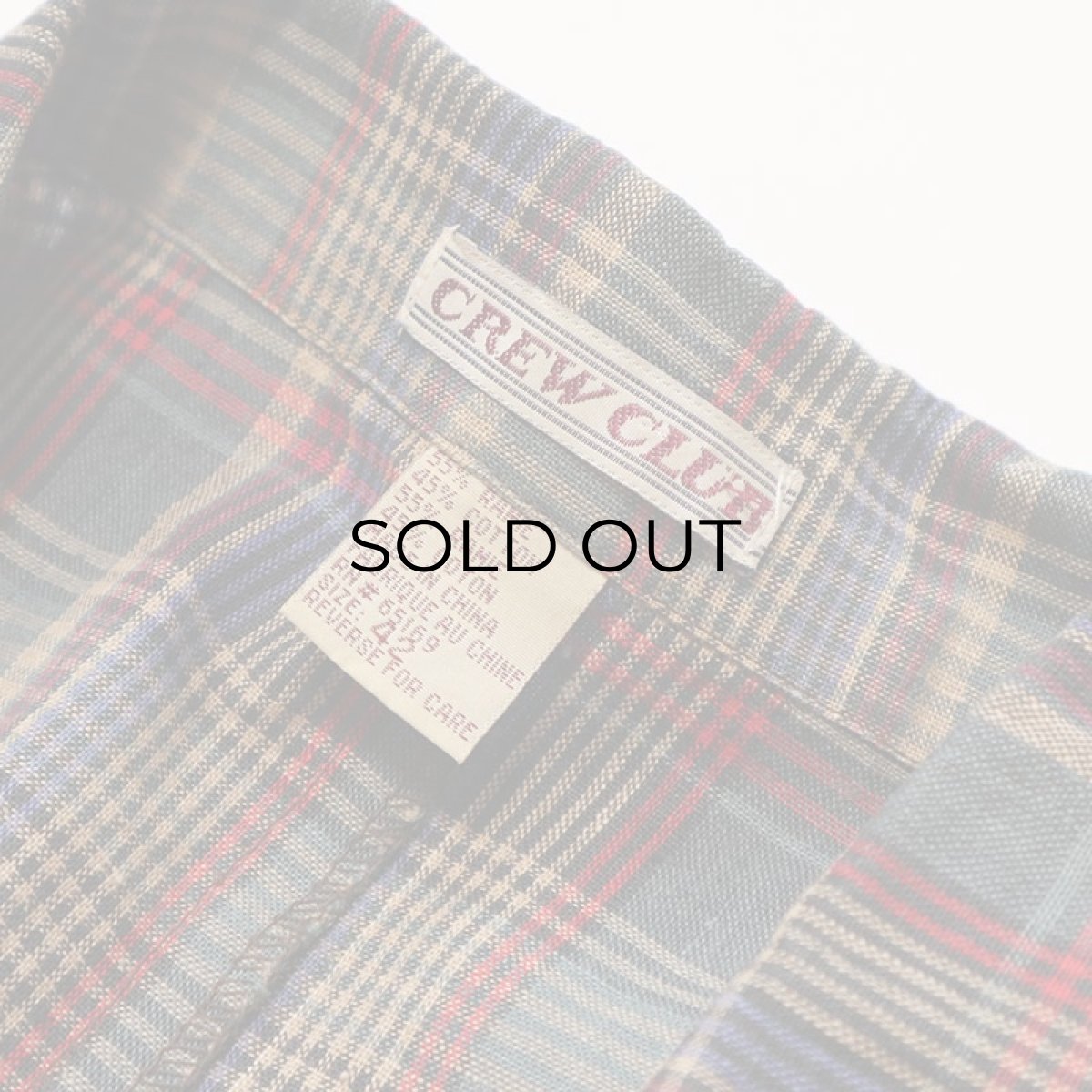 画像11: 80's CREW CLUB RAMIE COTTON CHECK EASY JACKET (11)