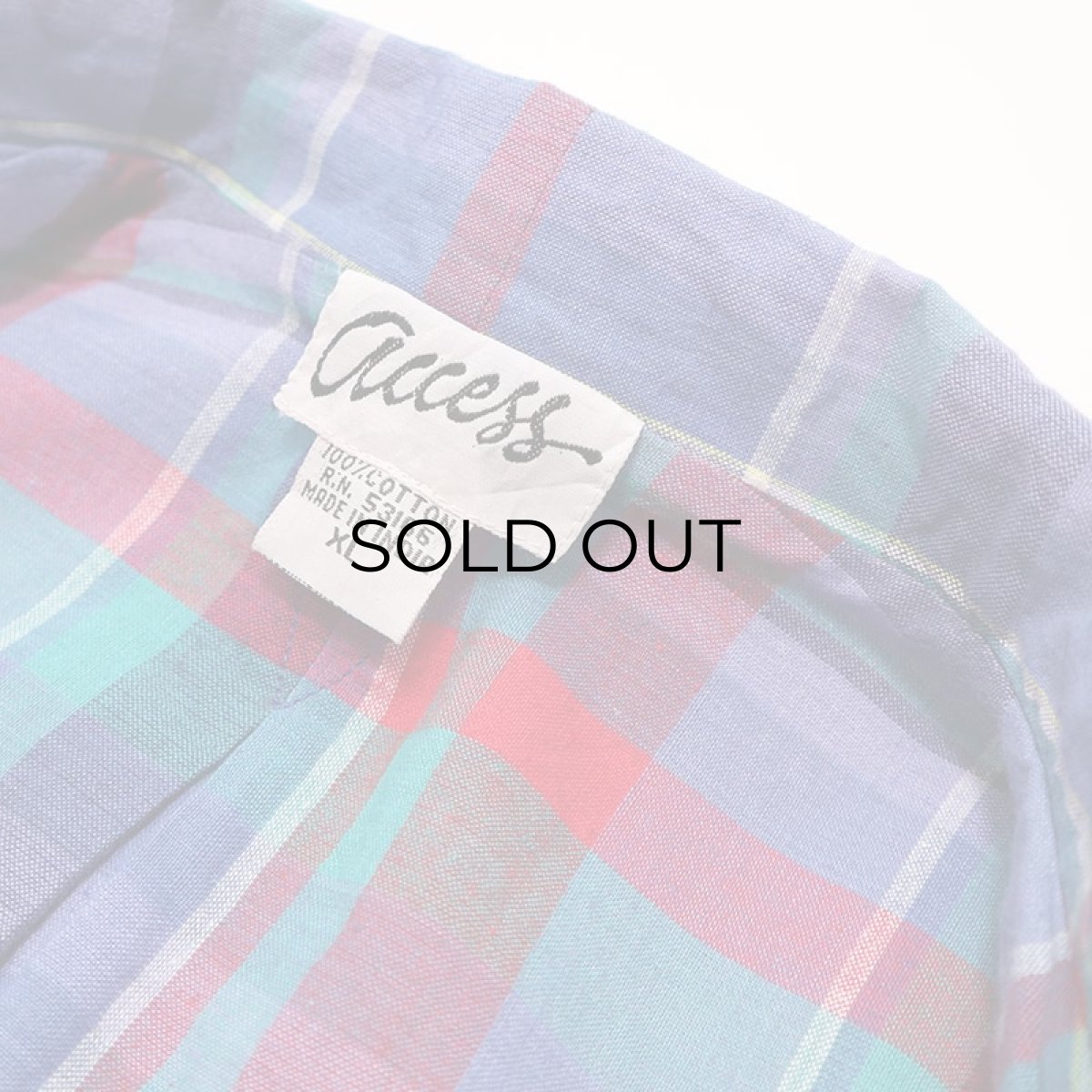 画像8: 80's Access INDIAN COTTON MADRAS CHECK EASY JACKET (8)