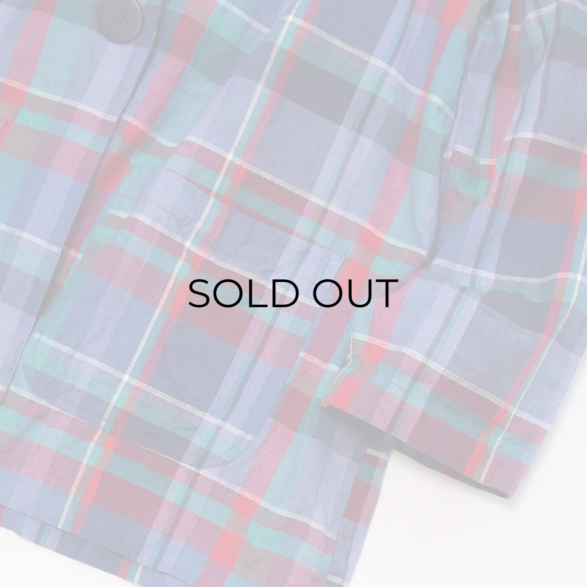 画像5: 80's Access INDIAN COTTON MADRAS CHECK EASY JACKET (5)