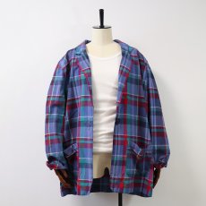 画像13: 80's Access INDIAN COTTON MADRAS CHECK EASY JACKET (13)