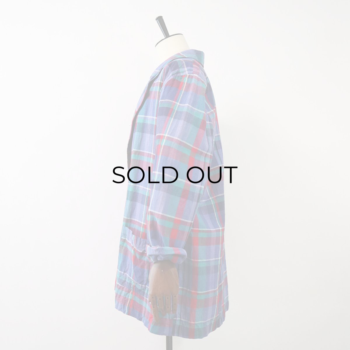 画像11: 80's Access INDIAN COTTON MADRAS CHECK EASY JACKET (11)