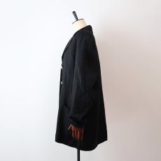 画像3: OLD UNKNOWN BRAND BLACK LINEN 3B TAILORED JACKET (3)