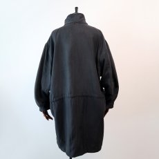 画像3: 80's MARCA SILK PADDING DESIGN HALF COAT (3)