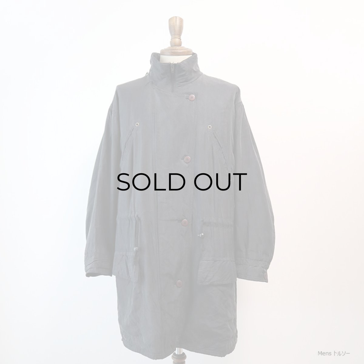 画像5: 80's MARCA SILK PADDING DESIGN HALF COAT (5)