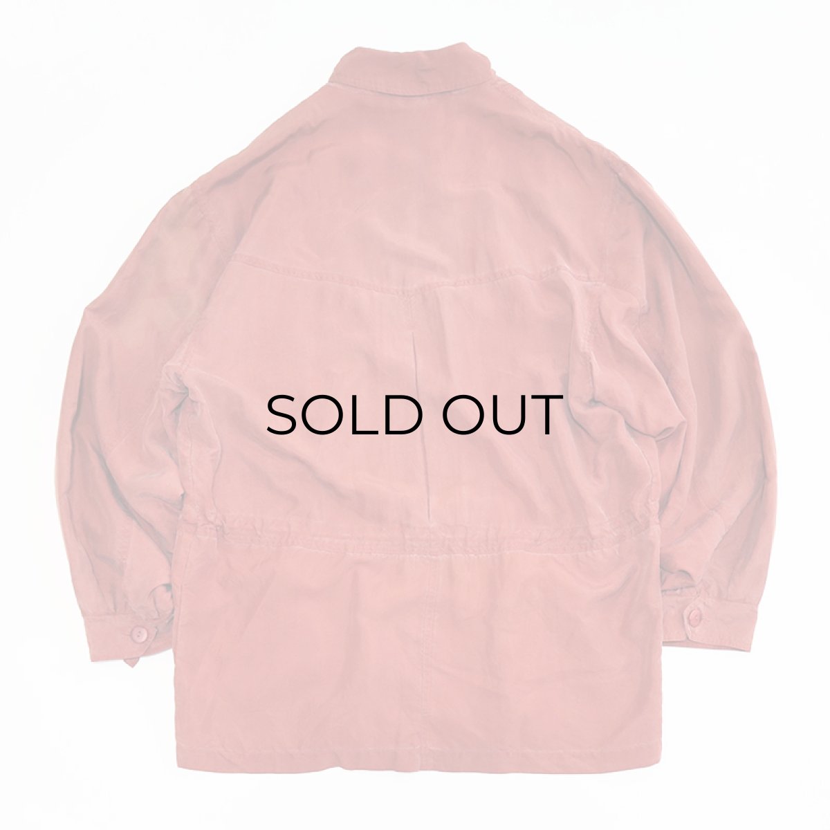 画像8: 80's NEW WEAR SILK SAFARI style HALF COAT (8)