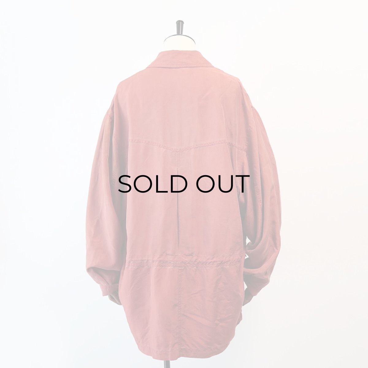 画像3: 80's NEW WEAR SILK SAFARI style HALF COAT (3)