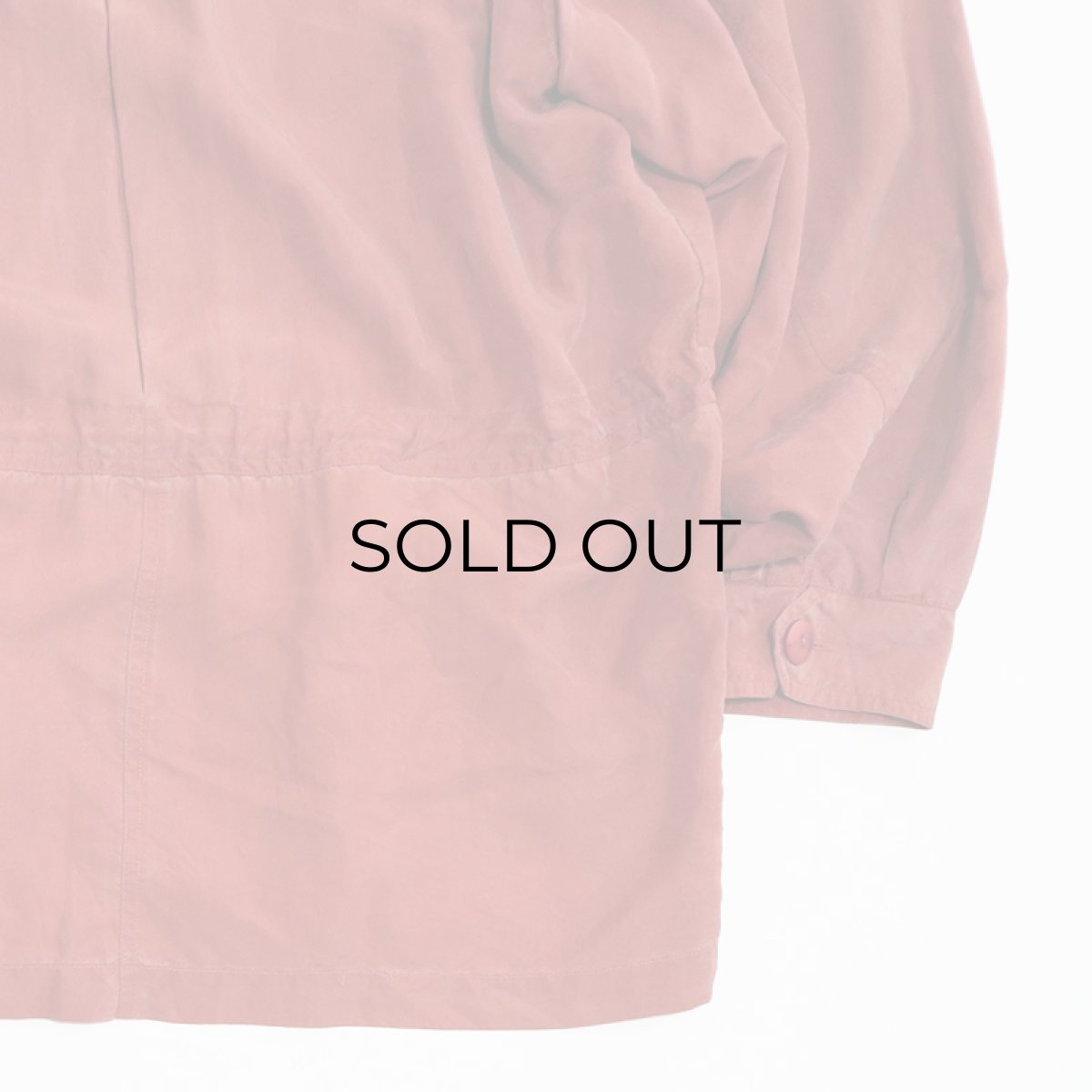 画像12: 80's NEW WEAR SILK SAFARI style HALF COAT (12)