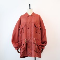 画像1: 80's NEW WEAR SILK SAFARI style HALF COAT (1)