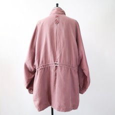 画像4: 80's C & A SILK STAND COLLAR HALF COAT (4)