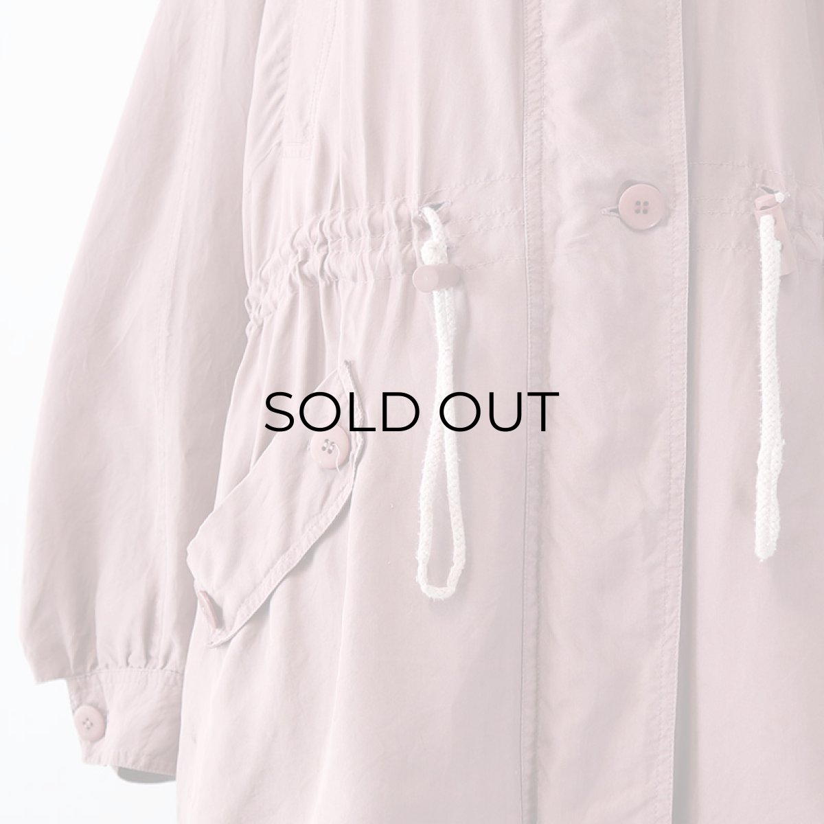 画像7: 80's C & A SILK STAND COLLAR HALF COAT (7)